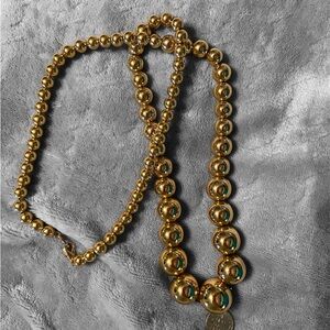 Elegant Gold Beaded Necklace